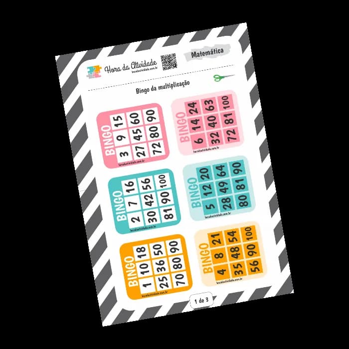 Bingo da Multiplicação - 03