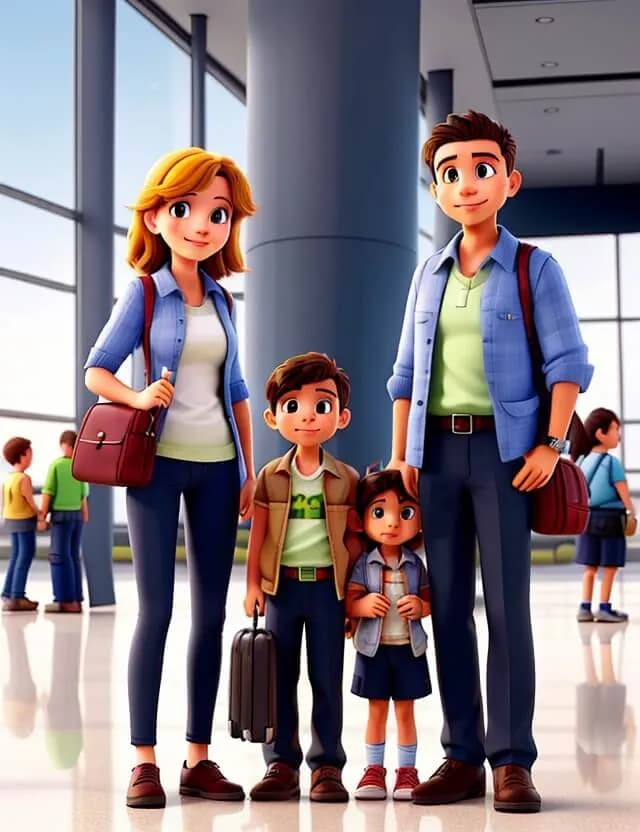 Categoria - Quem somos - Familia no Aeroporto