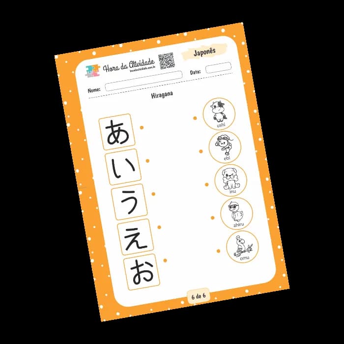 Treino da Letra O em Hiragana