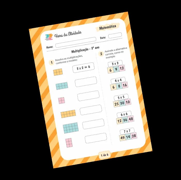 Exercícios de Multiplicação - 3º Ano